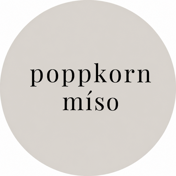 poppkorn míso smákökur